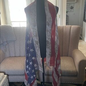 American Flag Patterned duster